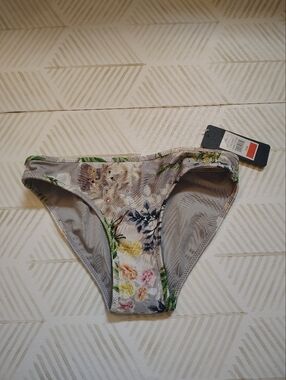 RACHEL Rachel Roy Nwt Xs Gray Floral Bikini Bottom